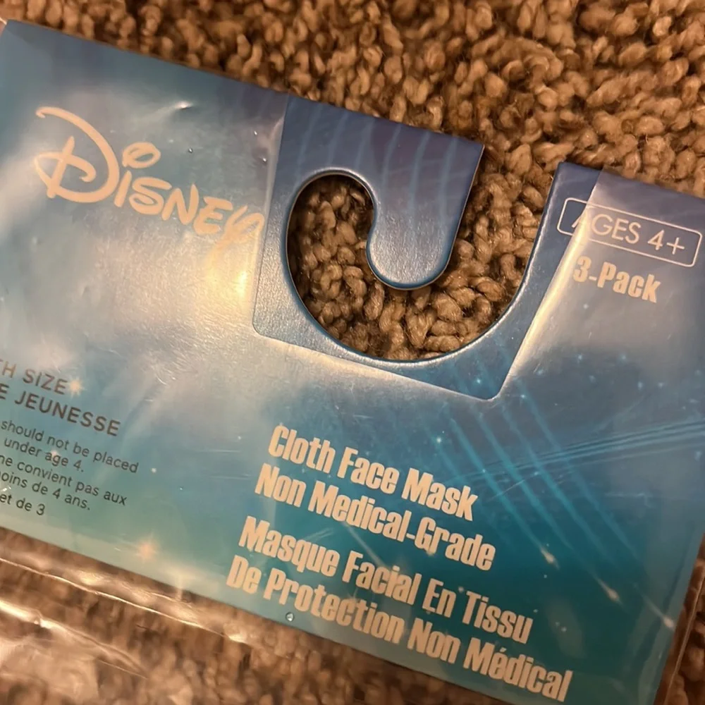 Disney princesses face masks for kids 4+